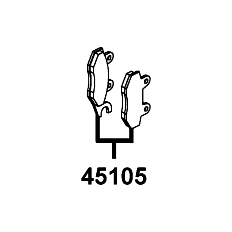 45105-LEA1-306 PAD SET — diagram cutout