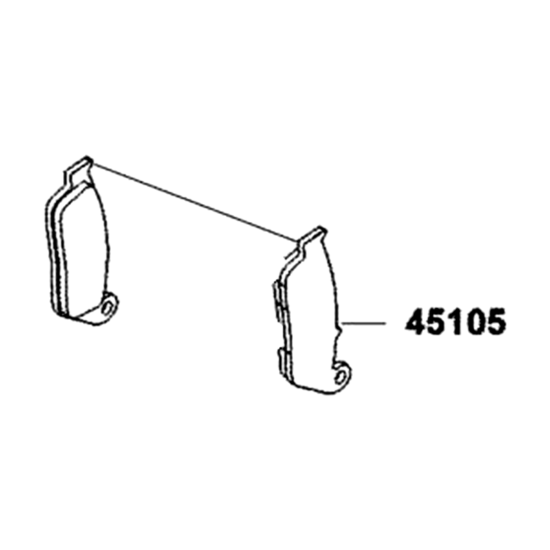 45105-LEA7-305 PAD SET — diagram cutout