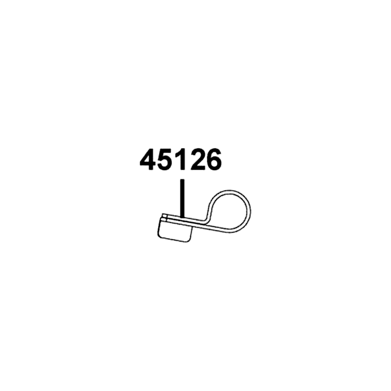 45126-ADB1-M31 CLAMPER FR BRK HOSE — diagram cutout