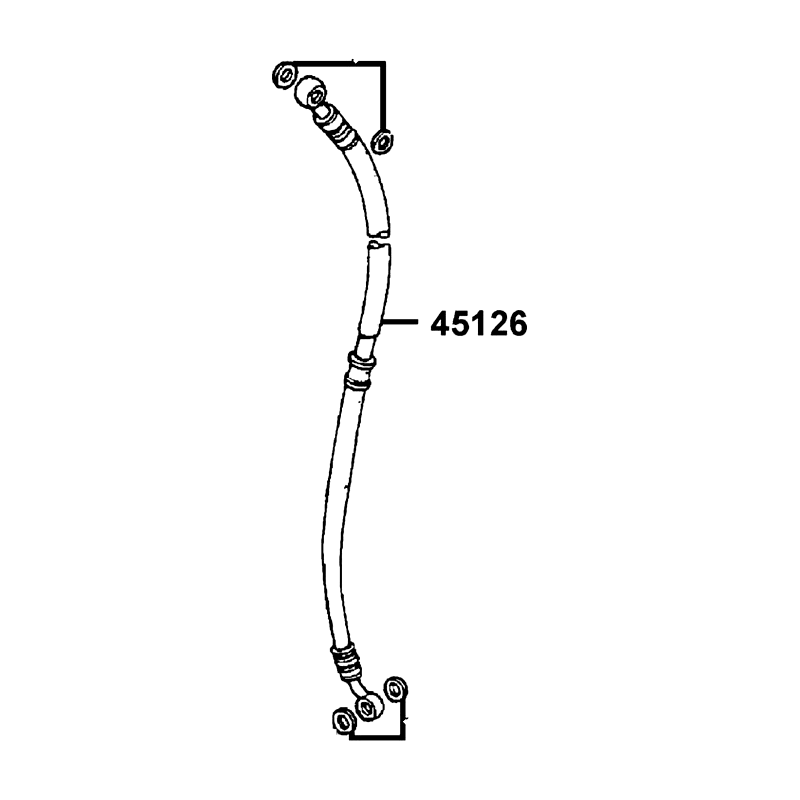 45126-BLA2-E00 HOSE ASSY FR BRK — diagram cutout