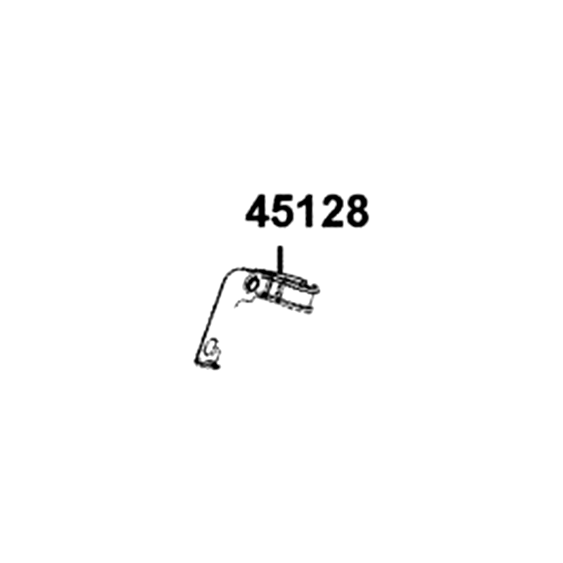 45128-LBA2-920 CLAMPER FR BRK HOSE — diagram cutout
