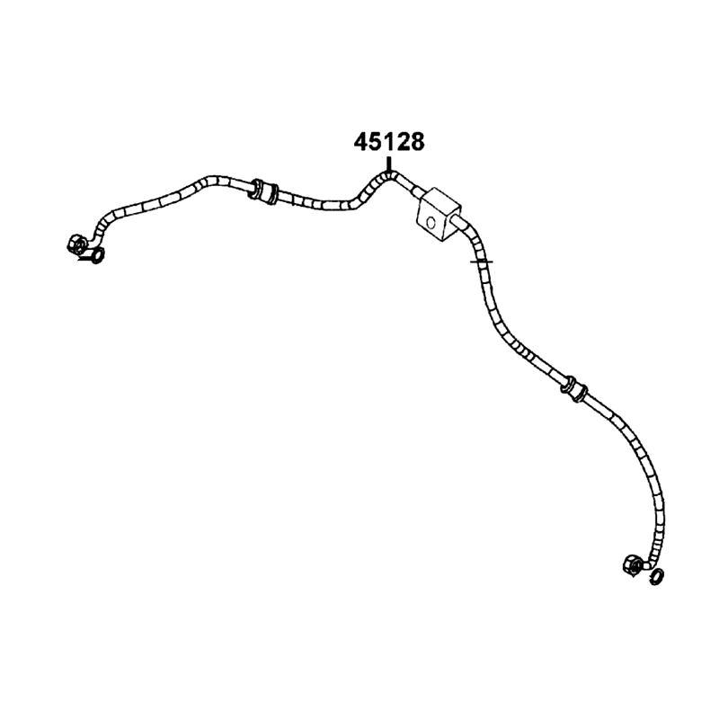 45128-PWB1-600 HOSE FR BRAKE (JUNCTION-C/P) — diagram cutout