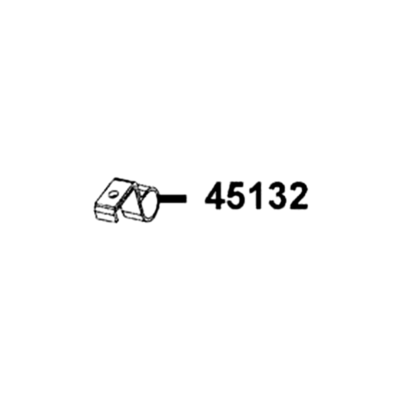 45132-LBA7-900 CLAMPER FR BRAKE HOSE — diagram cutout