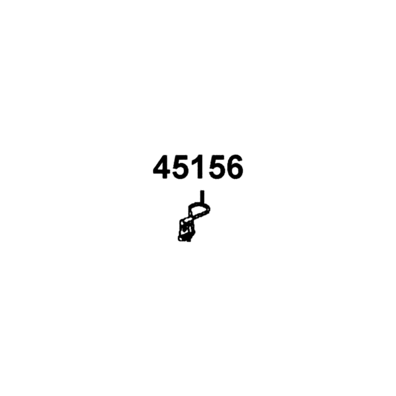 45156-KHC5-E10 CLAMPER FR BRAKE HOSE — diagram cutout