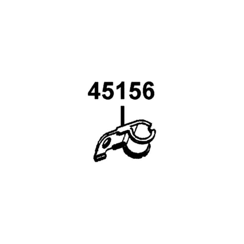 45156-LKL5-E30 CLAMPER FR BRK CABLE — diagram cutout