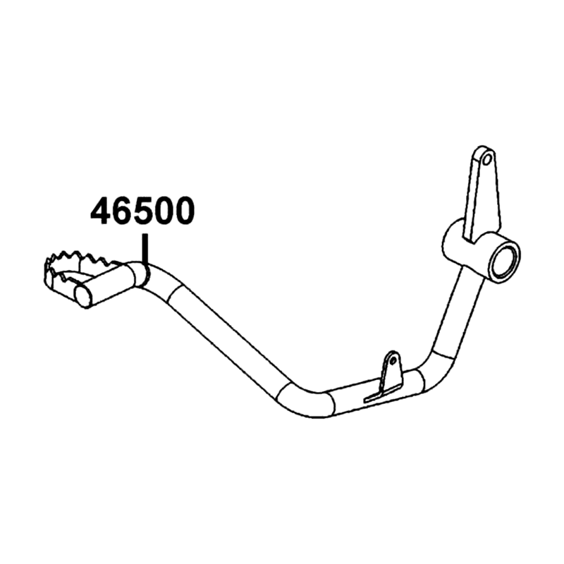 46500-ACA5-BJ0 PEDAL RR BRAKE — diagram cutout