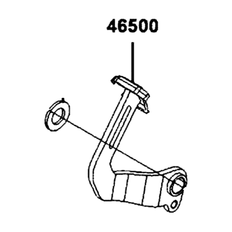 46500-AGJ5-E00 PEDAL COMP, BRAKE — diagram cutout