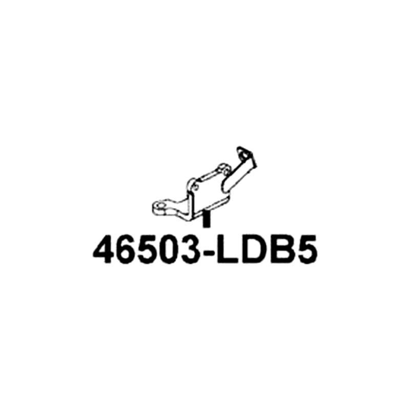 46503-LDB5-E00 BRKT RR M/C — diagram cutout