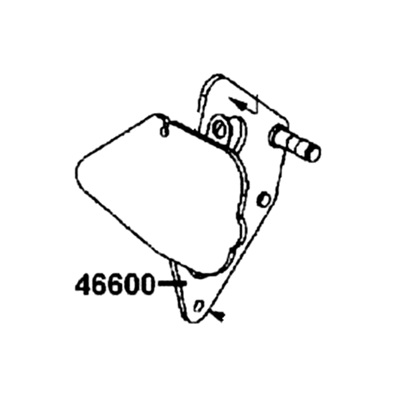 46600-LEE8-E00 STAY PEDAL ASSY — diagram cutout