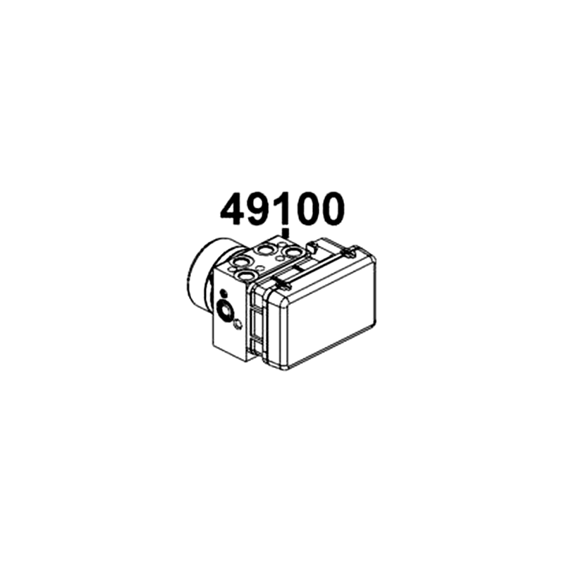 49100-AED9-E10 MODULATOR ASSY ABS — diagram cutout
