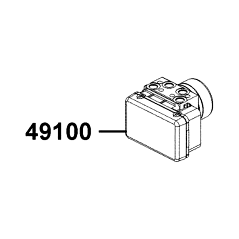 49100-LFB6-700 MODULATOR ASSY ABS — diagram cutout