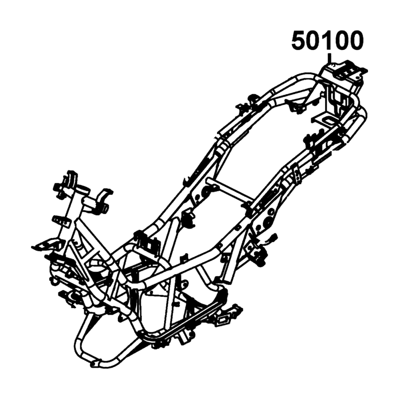 50100-ABD2-C00 "BODY COMP.. FRAME" — diagram cutout