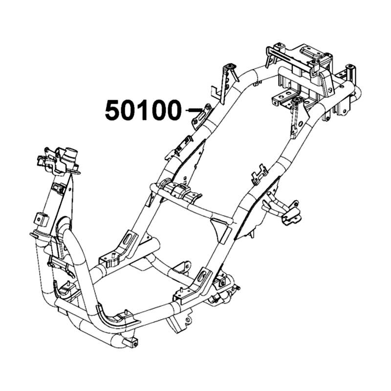 50100-ACB9-E10 BODY COMP FRAME — diagram cutout