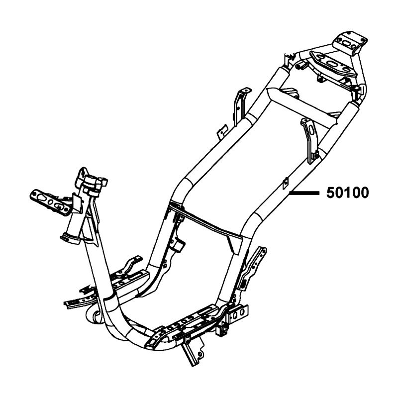 50100-BLA2-E70 BODY COMP FRAME — diagram cutout