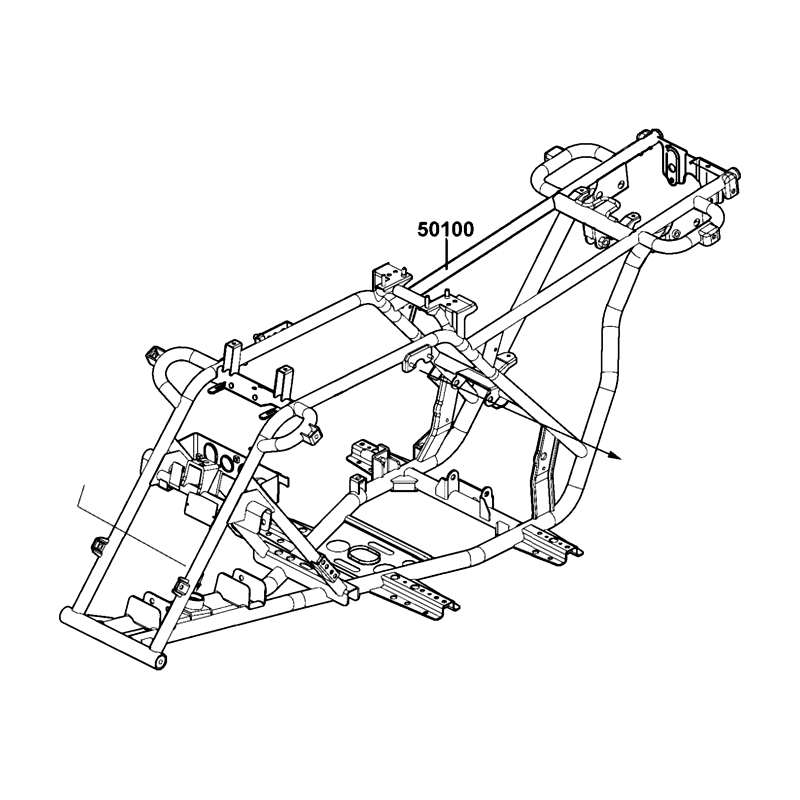 50100-LCA4-500 BODY COMP FRAME — diagram cutout