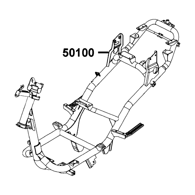50100-LDC8-E10 BODY COMP FRAME — diagram cutout
