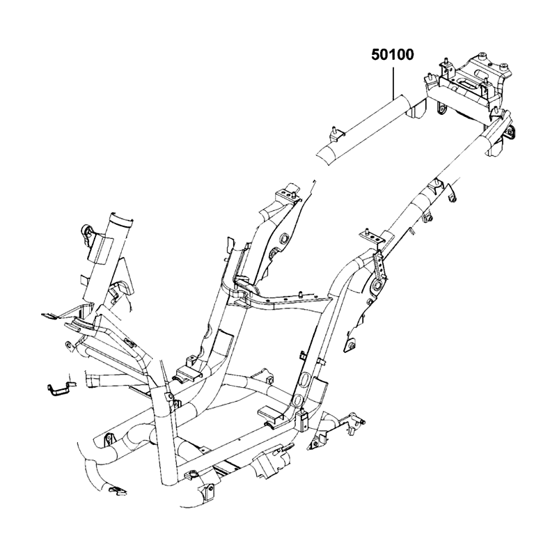 50100-LGE5-305 BODY ASSY FRAME (E00) — diagram cutout