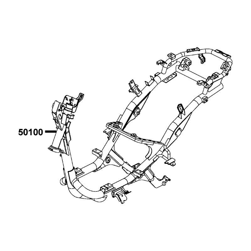 50100-LGS6-M30 "BODY COMP., FRAME" — diagram cutout