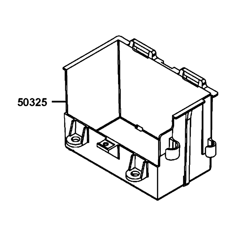 50325-LGC6-E00-N1R CASE BATTERY (Black) — diagram cutout