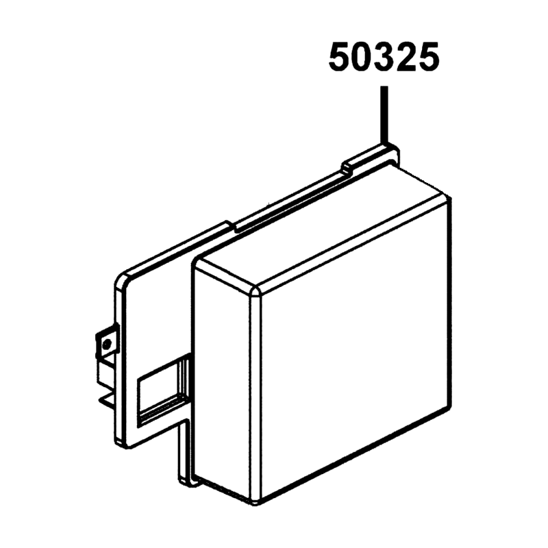 50325-LGC7-E00-N1R CASE.BATTERY (Black) — diagram cutout