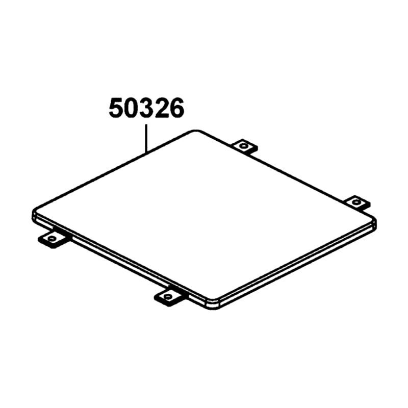 50326-ALE8-E00-N1R COVER BATTERY (Black) — diagram cutout