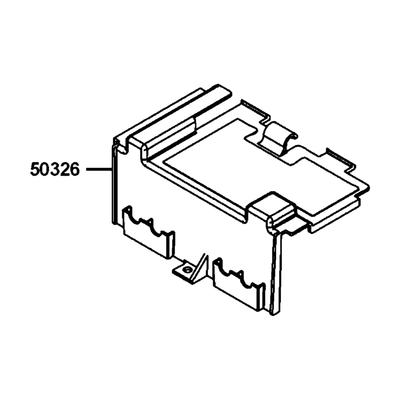 50326-LGC6-E00-N1R COVER BATTERY (Black) — diagram cutout