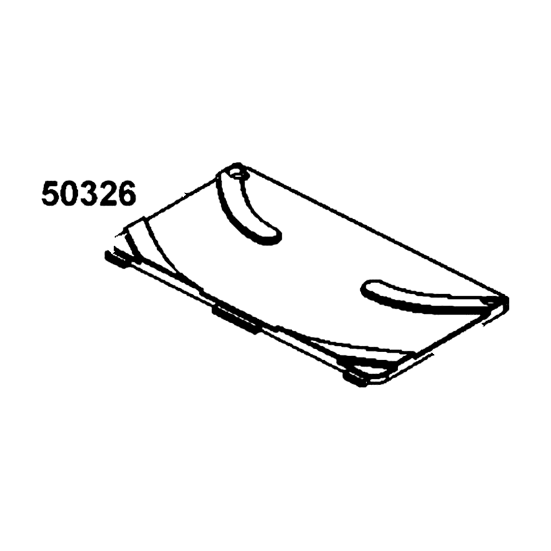 50326-LGE5-E00-N1R BATTERY COVER (Black) — diagram cutout