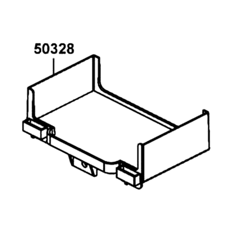 50328-LEA2-900 BATTERY DRAWER — diagram cutout