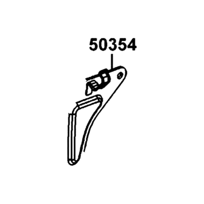 50354-LGM5-900 PLATE L ENG UP HANGER — diagram cutout