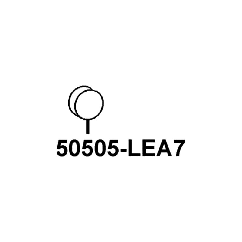 50505-LEA7-E00 STOPPER RUBBER — diagram cutout