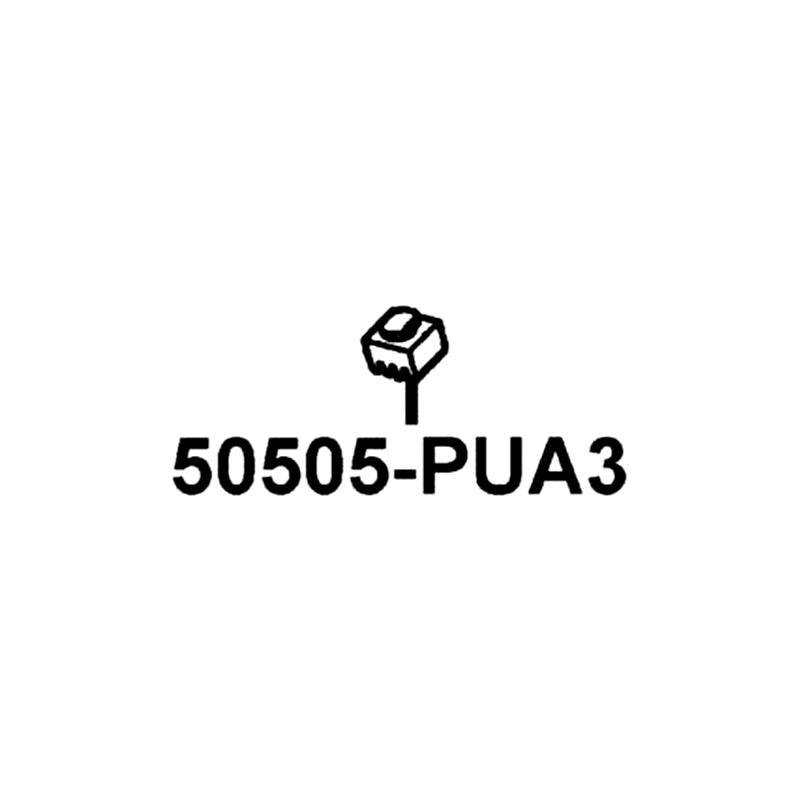 50505-PUA3-B50 STOPPER RUBBER — diagram cutout