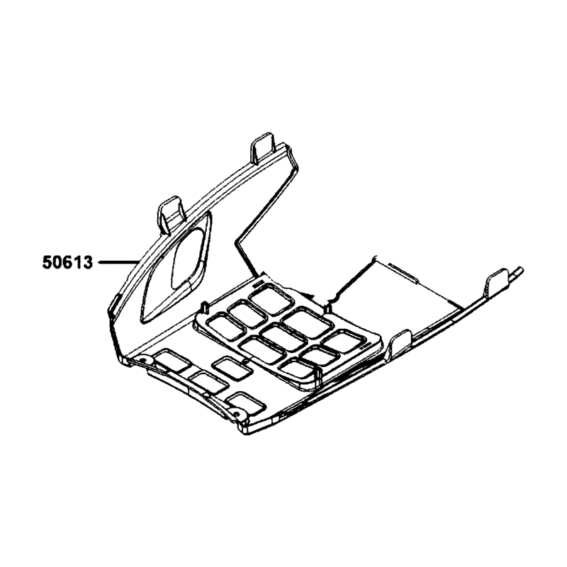 50613-AGJ5-E00 COVER, UNDER — diagram cutout