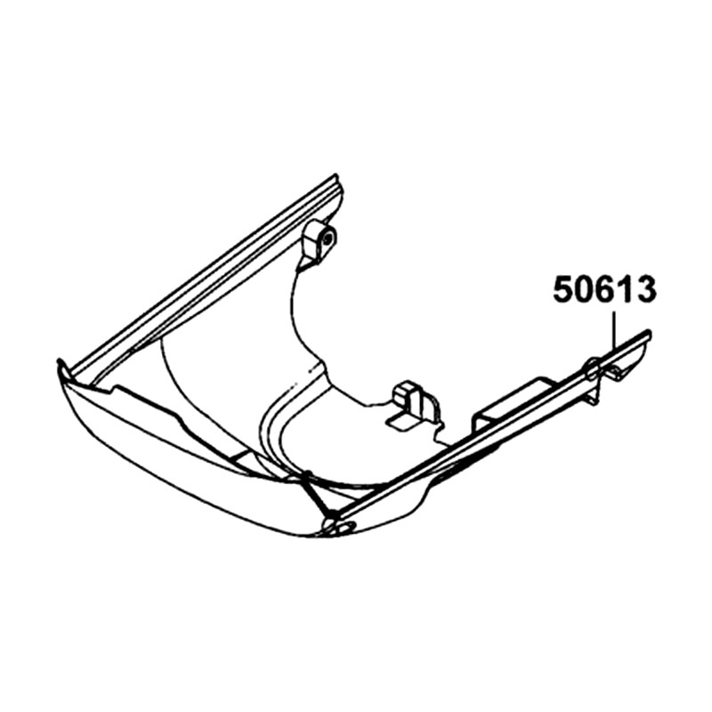 50613-LEA2-900-N1R COVER UNDER (Black) — diagram cutout