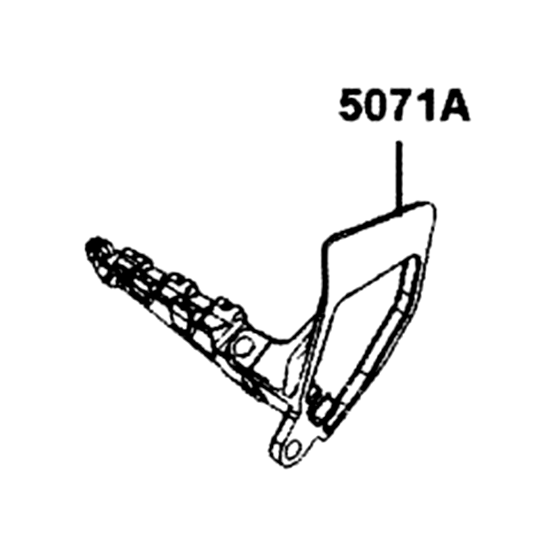 5071A-AGJ5-E00 BAR ASSY. R, PILLION STEP — diagram cutout