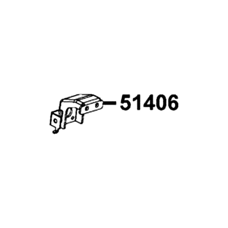 51406-LCA5-E00 RH STAY FR CARRIER — diagram cutout