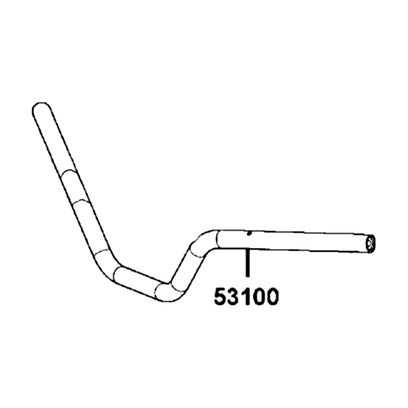 53100-ABC9-M00 HANDLE PIPE STEERING — diagram cutout