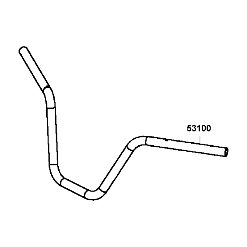 53100-LGN5-900 HANDLEBAR — diagram cutout
