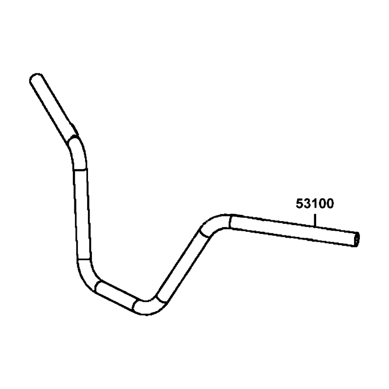 53100-LKM5-900 HANDLE PIPE STEERING — diagram cutout