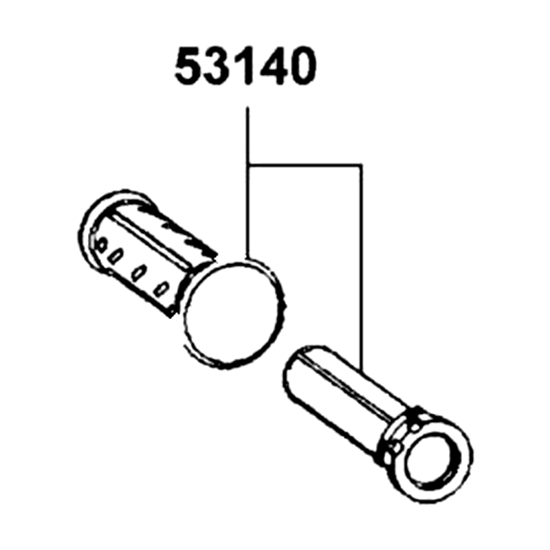 53140-LEA7-E00-N1R GRIP COMP THROT (Black) — diagram cutout