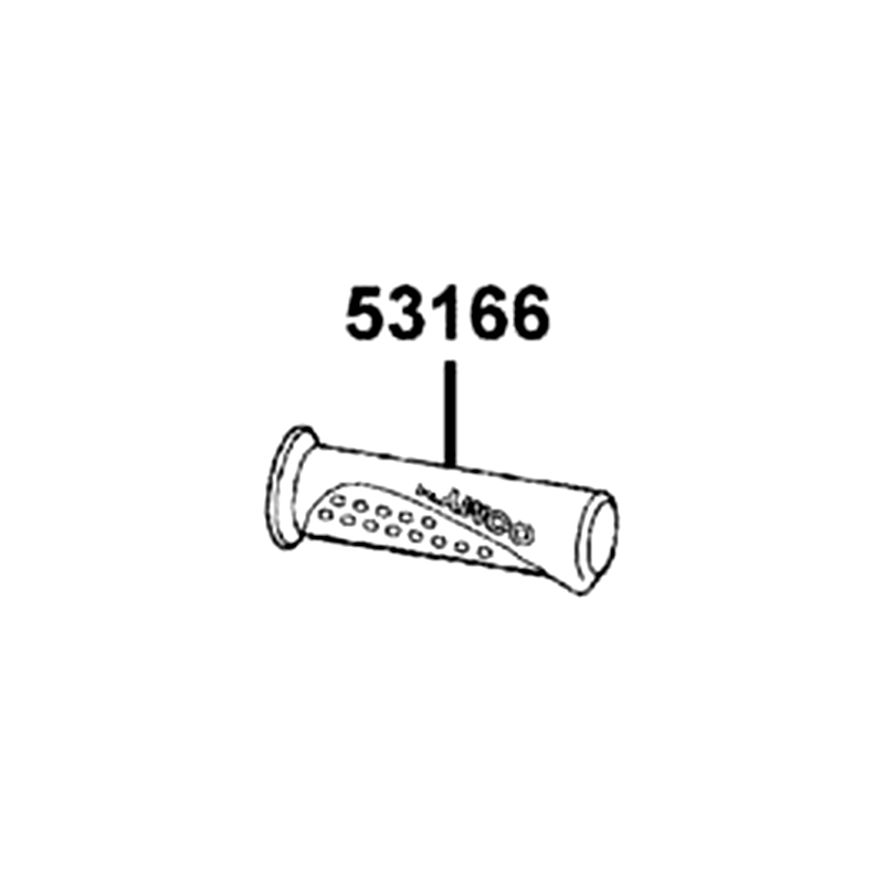 53166-GBW2-001-N1R GRIP L HANDLE (Black) — diagram cutout
