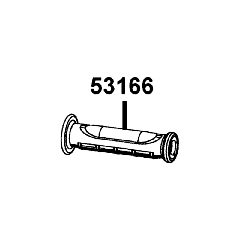 53166-PWB1-900 GRIP, HANDLEBAR — diagram cutout