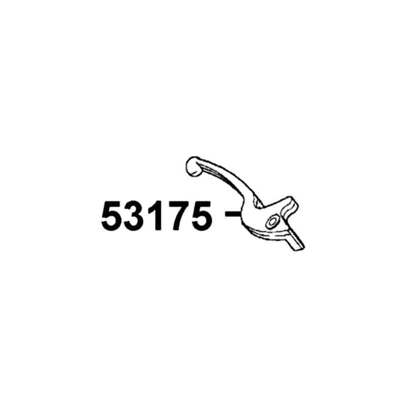 53175-KXBX-E00-M3A LEVER R STRG HNDL ( SILVER ) — diagram cutout