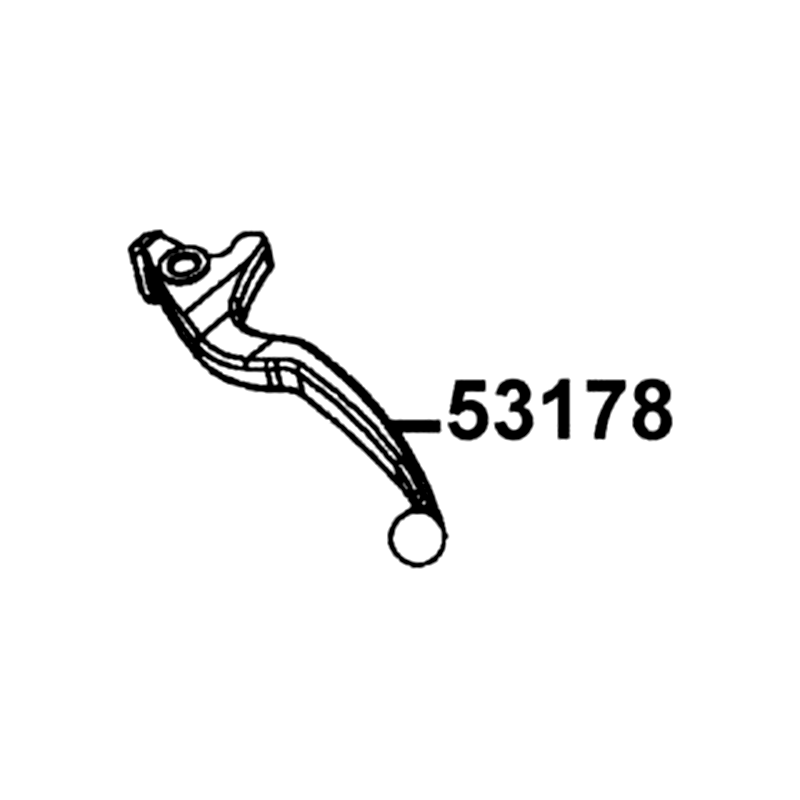 53178-KNBN-C00-M3A LEVER L STRG HANDLE ( SILVER ) — diagram cutout