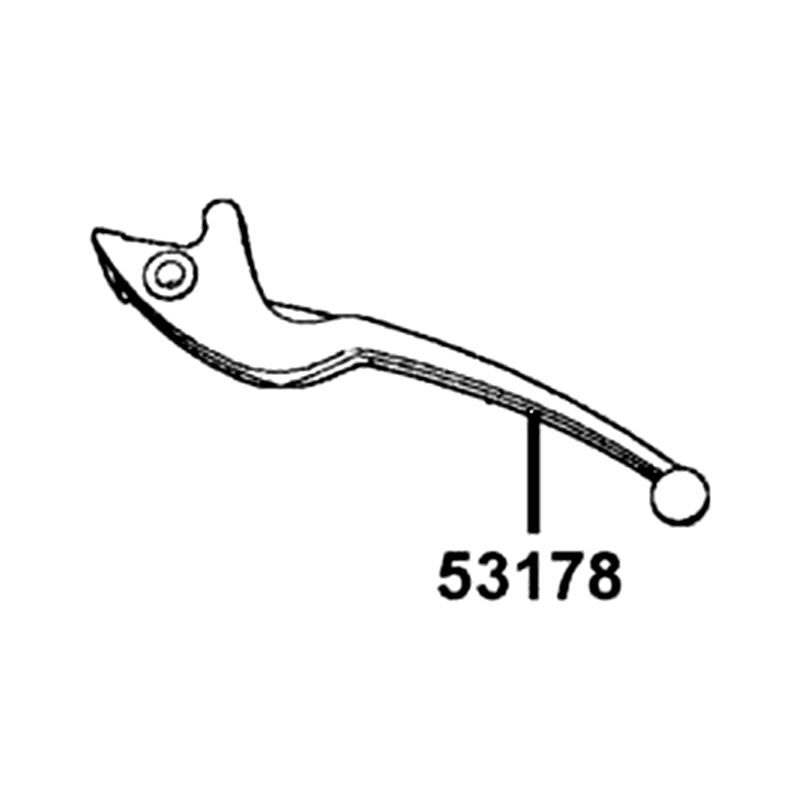 53178-PWA8-900-M2A LEVER L STRG HANDLE — diagram cutout