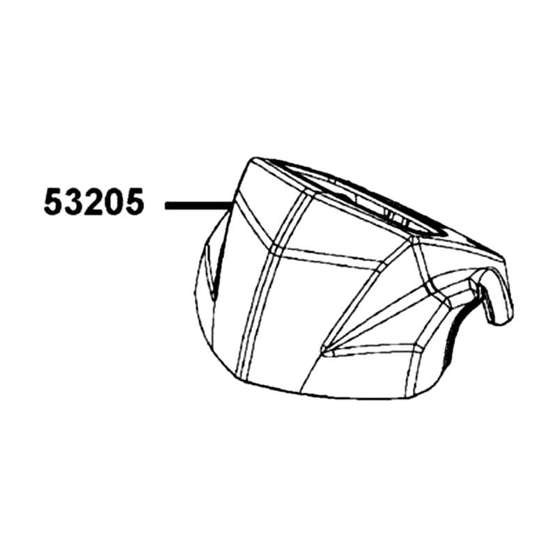 53205-LCA5-EV0-N1R COVER HANDLE (Black) — diagram cutout