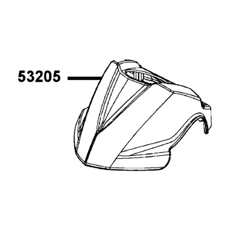 53205-LDF3-EV0-N1R COVER HANDLE (Black) — diagram cutout