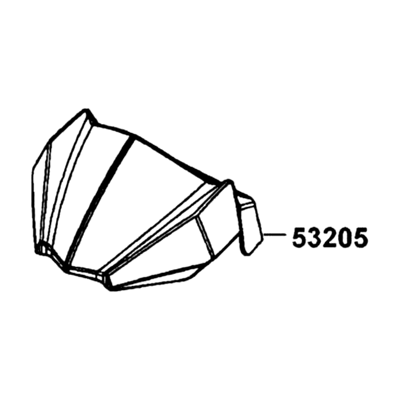 53205-LGN5-EV0-N1R COVER HANDLE (Black) — diagram cutout
