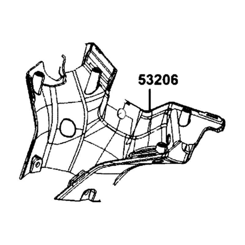 53206-AGJ5-E01-N1R COVER, HANDLE LOW (Black) — diagram cutout