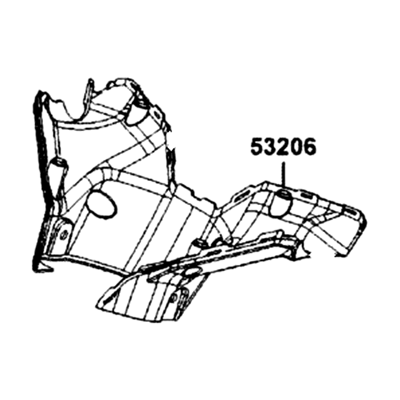 53206-AKB8-E00-N1R COVER HANDLE LOW (Black) — diagram cutout