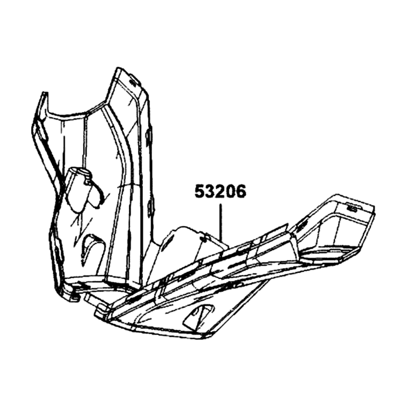 53206-BAA7-E00-N1R COVER HANDLE LOW (Black) — diagram cutout